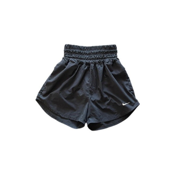Nike High Rise Dri Fit Brief Lined Black Shorts Women’s XS Athletic Workout - Picture 1 of 10